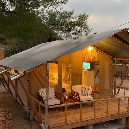 Luxusní stan African Safari Canvas Tent Sea View Kranidi