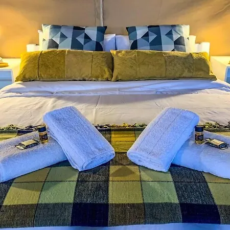 African Safari Canvas Tent Sea View Tente de luxe Kranidi