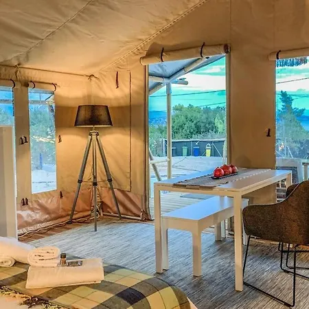 African Safari Canvas Tent Sea View Tente de luxe