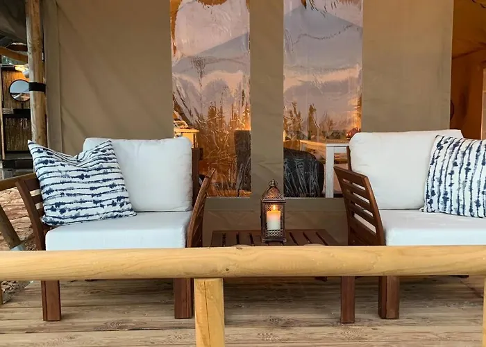 African Safari Canvas Tent Sea View Οργανωμένο κάμπινγκ *