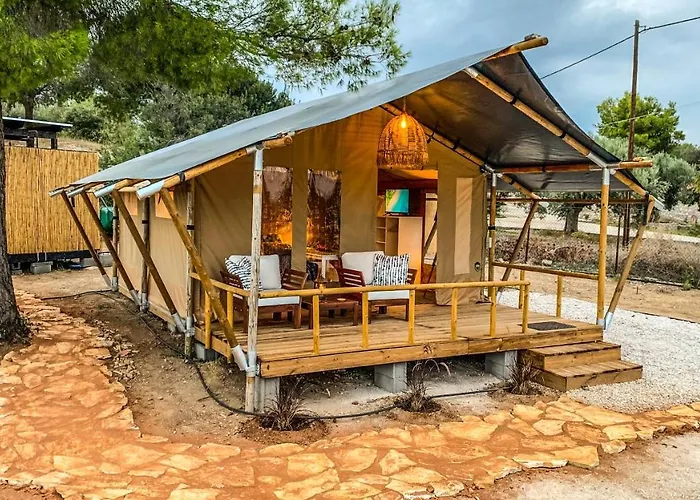 African Safari Canvas Tent Sea View * Kranidi