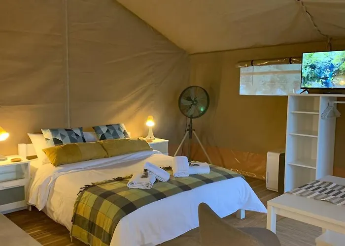 African Safari Canvas Tent Sea View Luksustelt *