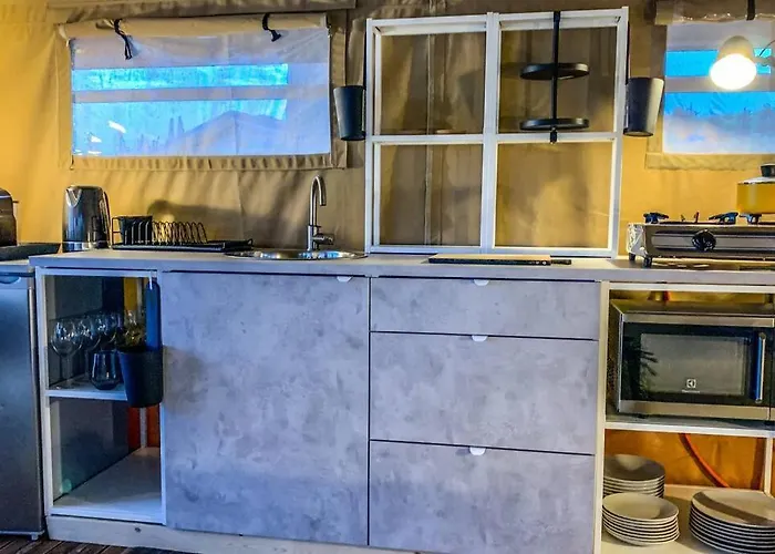 African Safari Canvas Tent Sea View * Κρανίδι